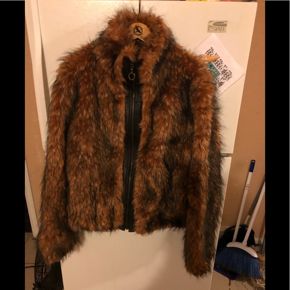 SOLD….Ecko Red Faux Fur